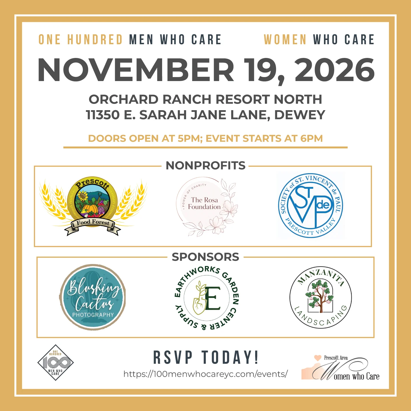 100 Men Who Care November Event